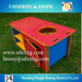 Colored HDPE board ,Three layer sandwich color PE material sheet/ HDPE double color plastic sheet for kids playground equipments